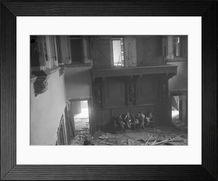 Framed Print : Demolition of the Vanderbilt Mansion Framed Print : Demolition of the Vanderbilt Mansion