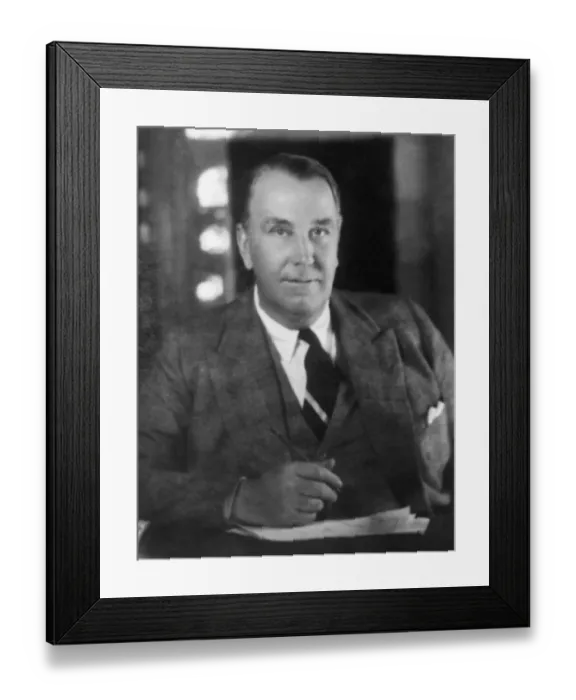 Framed Print : Portrait of Addison Mizner The Architect of The Boca Raton Framed Print : Portrait of Addison Mizner The Architect of The Boca Raton