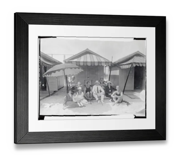 Framed Print : The Rich and Famous Sitting for Camera Under a Tent Framed Print : The Rich and Famous Sitting for Camera Under a Tent