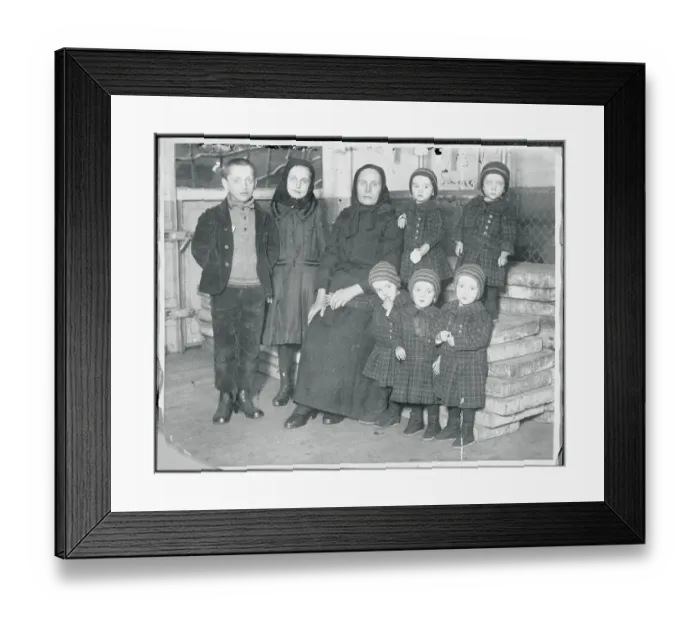 Framed Print : Mrs. Susanne Boratkova Posing with Family Framed Print : Mrs. Susanne Boratkova Posing with Family