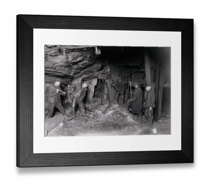 Framed Print : Miners Clearing out Accumulated Rubbish Framed Print : Miners Clearing out Accumulated Rubbish