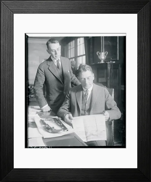 Framed Print : Navy Officials Examining Unearthed Relics Framed Print : Navy Officials Examining Unearthed Relics