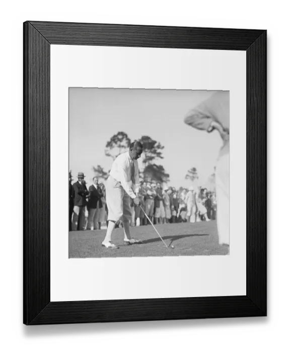 Framed Print : Walter Hagen During Golf Match