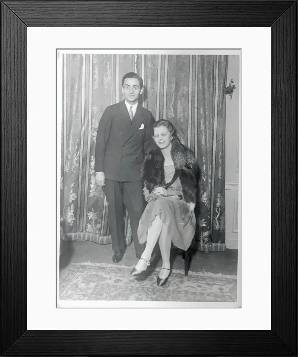 Framed Print : Portrait of Irving Berlin and Wife Ellin Framed Print : Portrait of Irving Berlin and Wife Ellin