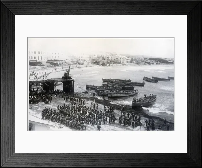 Framed Print : Gen. View Of African Coast;Italian Occup Framed Print : Gen. View Of African Coast;Italian Occup
