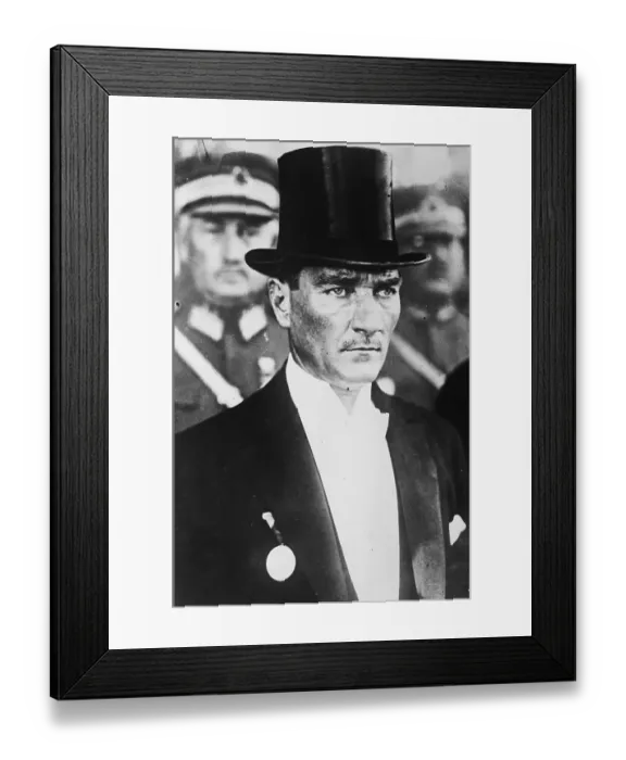 Framed Print : Portrait of Mustapha Kemal Pasha Framed Print : Portrait of Mustapha Kemal Pasha