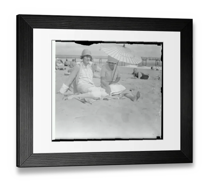 Framed Print : Portrait of Women at Beach Framed Print : Portrait of Women at Beach