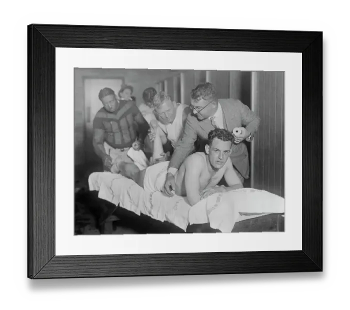 Framed Print : Grange Being Examined Before Game Framed Print : Grange Being Examined Before Game