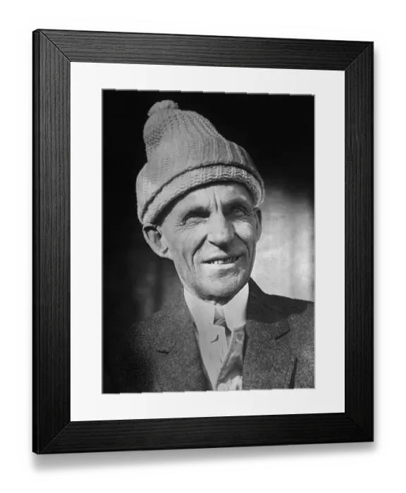 Framed Print : Portrait of Henry Ford Smiling Framed Print : Portrait of Henry Ford Smiling