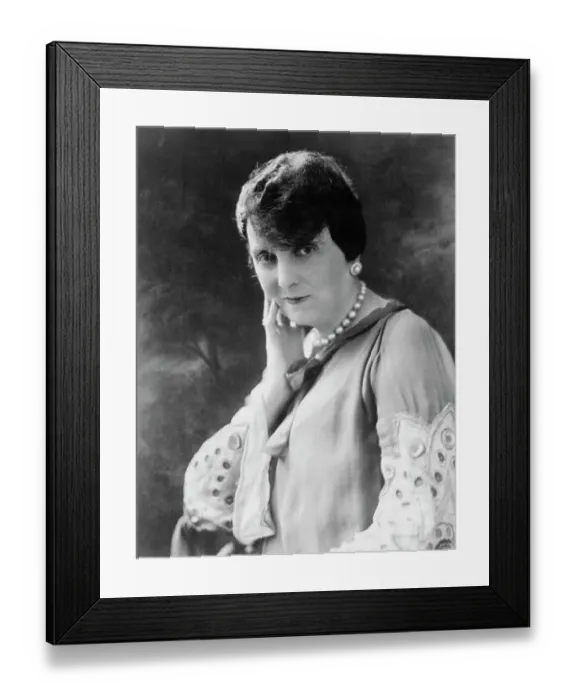 Framed Print : Portrait of Etiquette Expert Emily Price Post Framed Print : Portrait of Etiquette Expert Emily Price Post