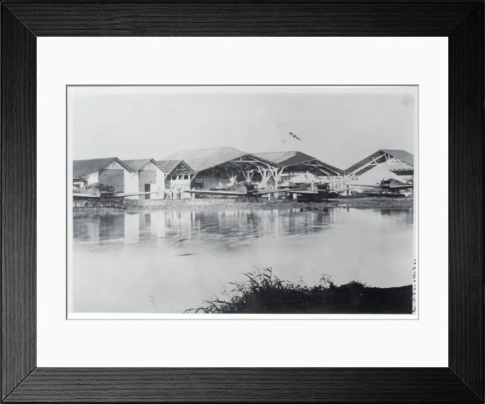 Framed Print : View of Hydroplane Hangar Framed Print : View of Hydroplane Hangar