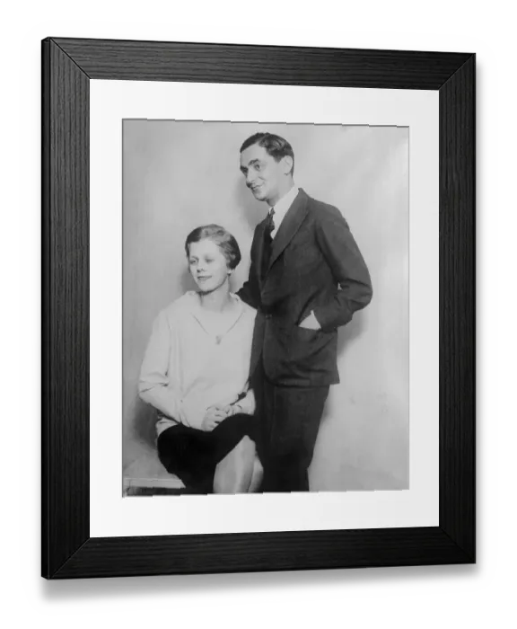 Framed Print : Irving Berlin and New Bride Framed Print : Irving Berlin and New Bride