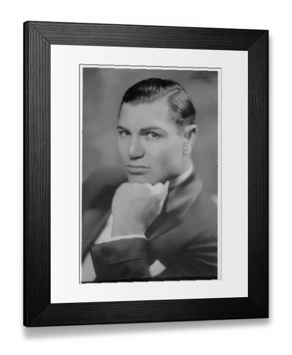 Framed Print : Portrait of Jack Dempsey