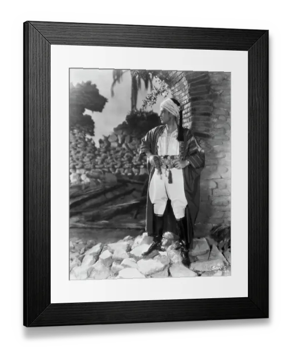 Framed Print : Rudolph Valentino in The Son of the Sheik Framed Print : Rudolph Valentino in The Son of the Sheik
