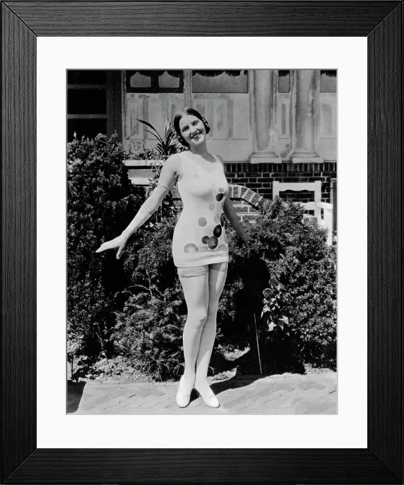 Framed Print : Norma Smallwood Posing in Bathing Suit Framed Print : Norma Smallwood Posing in Bathing Suit