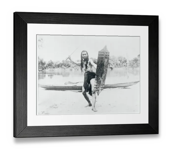 Framed Print : Armed Dyak Framed Print : Armed Dyak