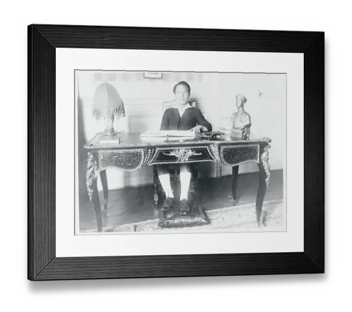 Framed Print : Emperor Dao Dai Reading a Book Framed Print : Emperor Dao Dai Reading a Book