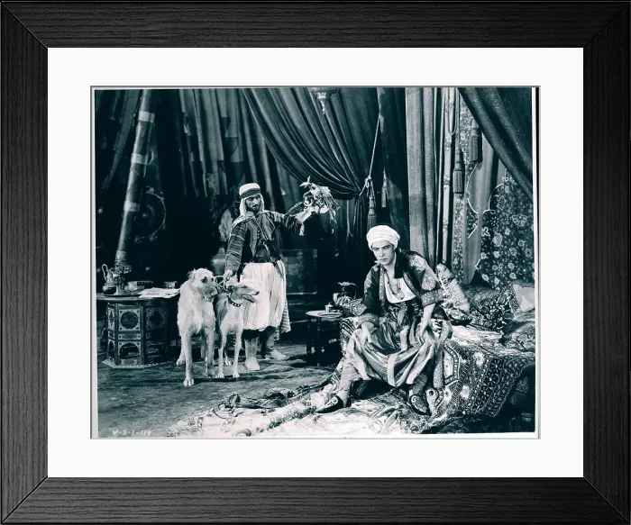 Framed Print : Rudolph Valentino In Movie Still