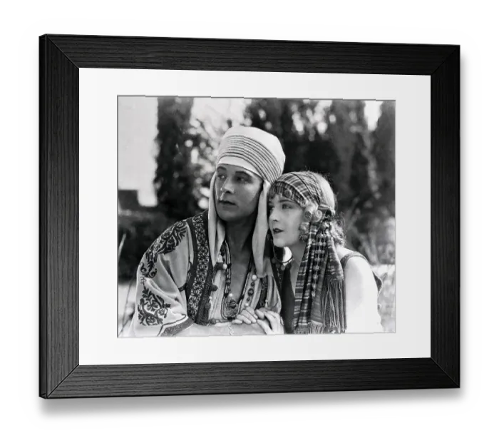 Framed Print : R Valentino & Vilma Banky In Movie Still Framed Print : R Valentino & Vilma Banky In Movie Still