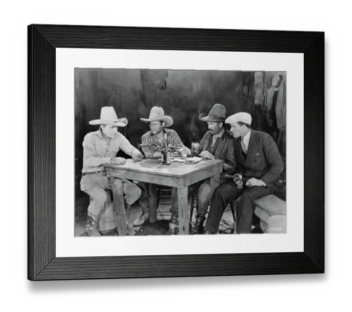Framed Print : Cowboy Being Robbed