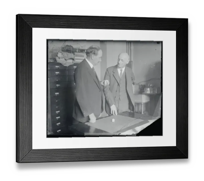 Framed Print : John Merriam Speaking With Simon Flexner Framed Print : John Merriam Speaking With Simon Flexner