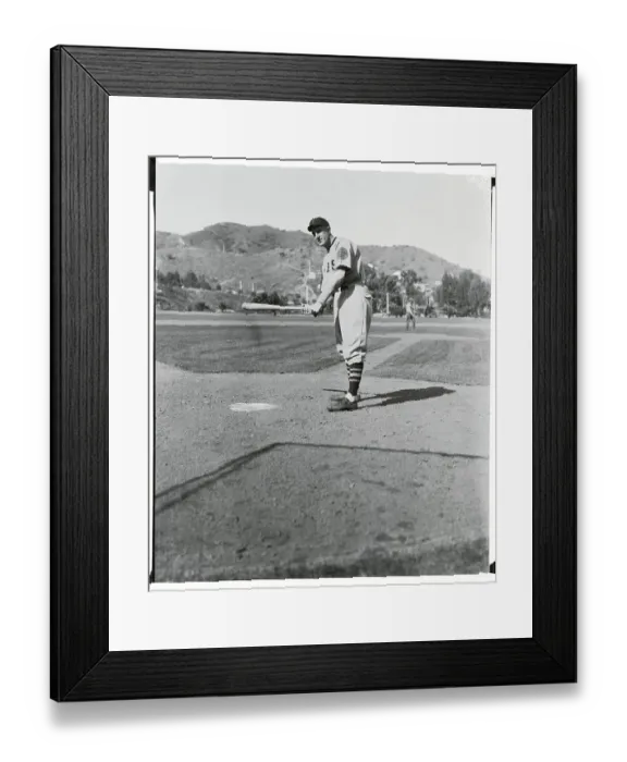 Framed Print : Grover C. Alexander Holding Bat Framed Print : Grover C. Alexander Holding Bat