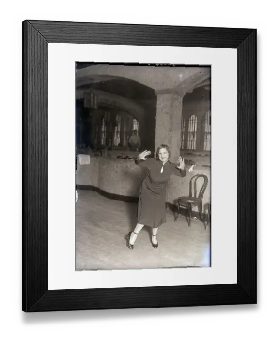 Framed Print : Woman Dancing in Endurance Contest Framed Print : Woman Dancing in Endurance Contest
