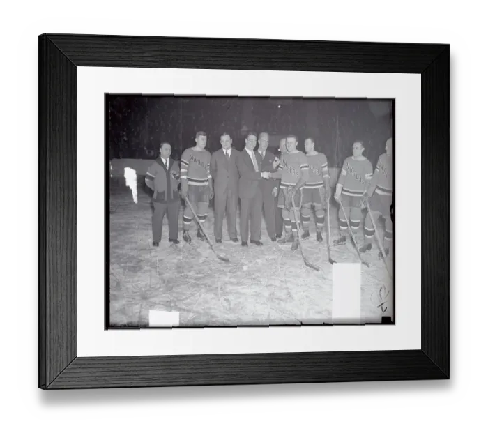 Framed Print : New York Rangers Receiving Award Framed Print : New York Rangers Receiving Award
