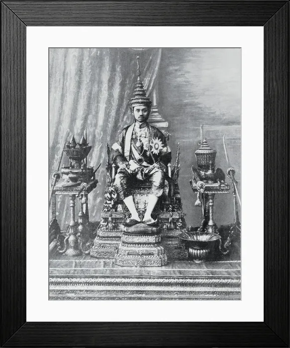 Framed Print : Portrait of King Prajadhipok