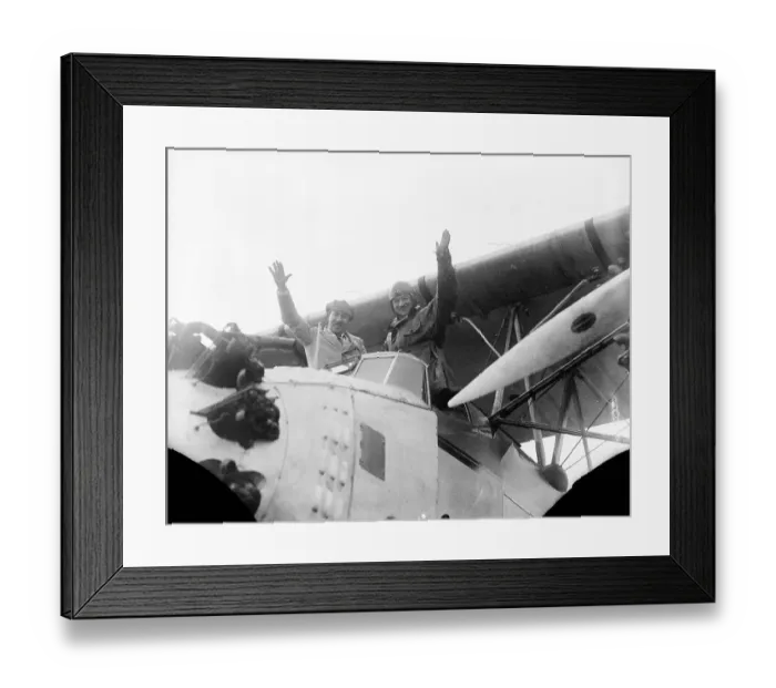 Framed Print : Mr. SIkorsky and Captain Fonck with S35 Plane Framed Print : Mr. SIkorsky and Captain Fonck with S35 Plane