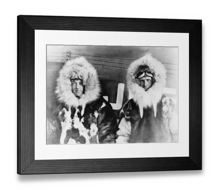 Framed Print : Richard E. Byrd and Floyd Bennett Framed Print : Richard E. Byrd and Floyd Bennett