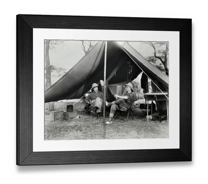 Framed Print : George Eastman and Phil Percival Framed Print : George Eastman and Phil Percival