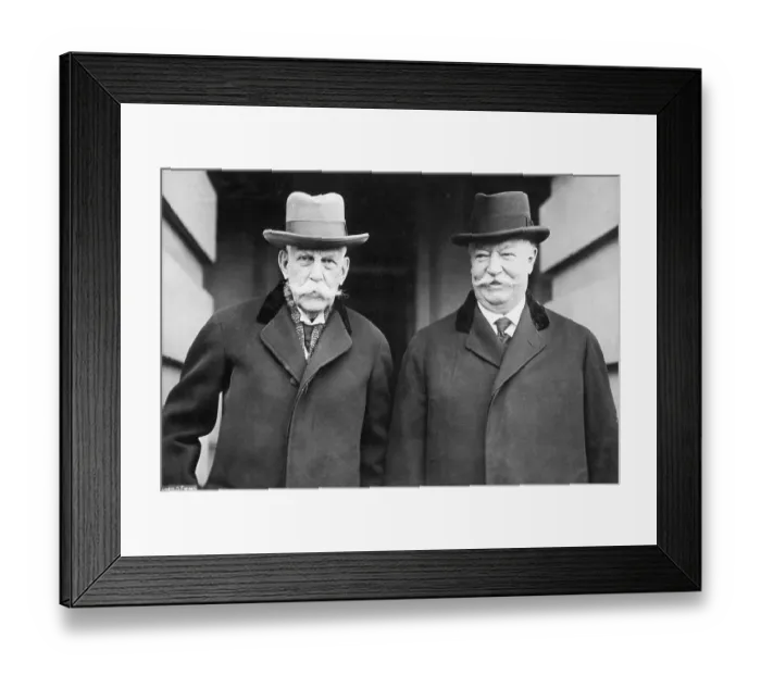 Framed Print : Oliver Wendell Holes with William Taft Framed Print : Oliver Wendell Holes with William Taft