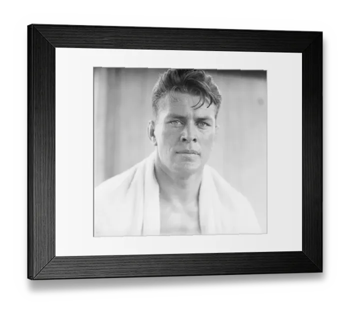 Framed Print : Closeup Of Gene Tunney; @ Training Framed Print : Closeup Of Gene Tunney; @ Training