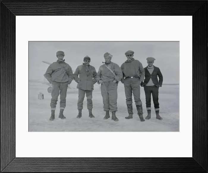 Framed Print : Amundsen Explorers Posing at Nome Framed Print : Amundsen Explorers Posing at Nome