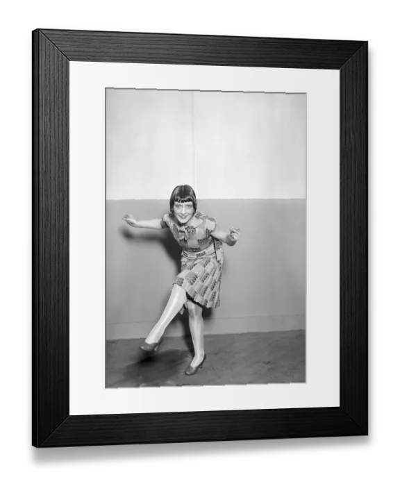 Framed Print : Contestant in Charleston Dance Contest Framed Print : Contestant in Charleston Dance Contest