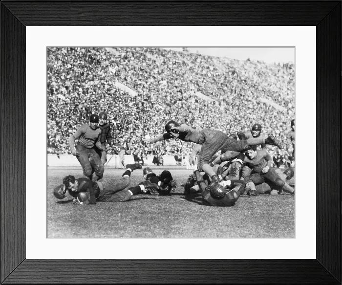 Framed Print : Red Grange Diving for Touchdown Framed Print : Red Grange Diving for Touchdown
