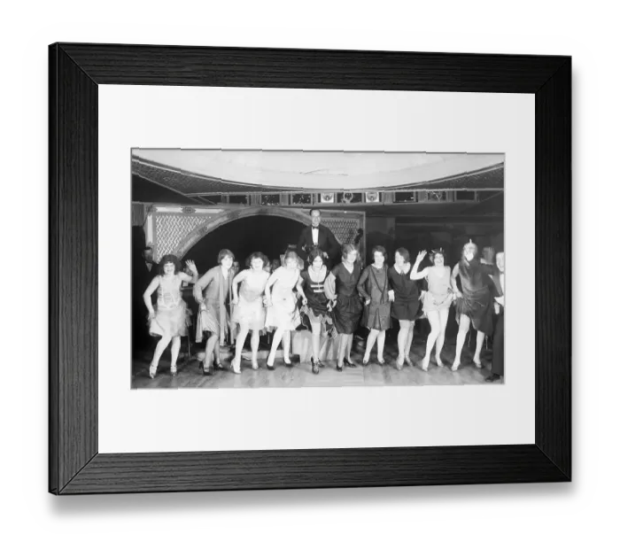 Framed Print : Contestants in a Charleston Contest Framed Print : Contestants in a Charleston Contest