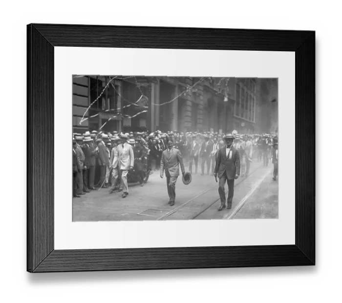 Framed Print : Bobby Jones Walking with Crowd Framed Print : Bobby Jones Walking with Crowd