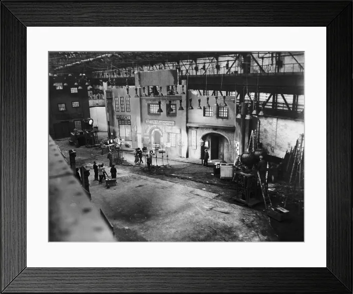 Framed Print : Filming The Street of Sin and Love Framed Print : Filming The Street of Sin and Love