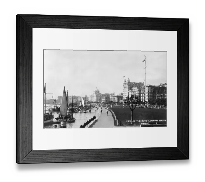 Framed Print : View Of The Bund Looking South Framed Print : View Of The Bund Looking South