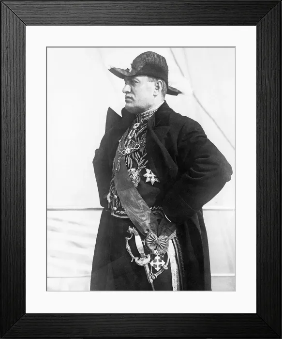 Framed Print : Benito Mussolini Framed Print : Benito Mussolini