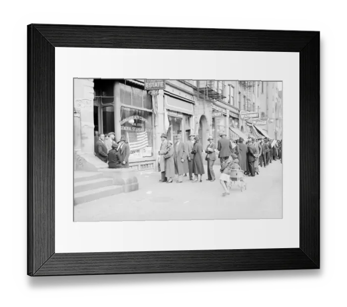 Framed Print : Blacks Going To Vote In Harlem