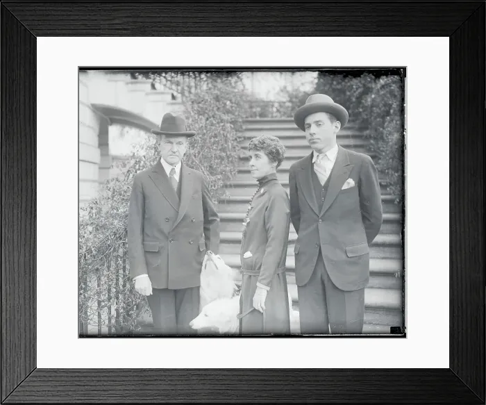 Framed Print : Coolidge Family at White House Framed Print : Coolidge Family at White House
