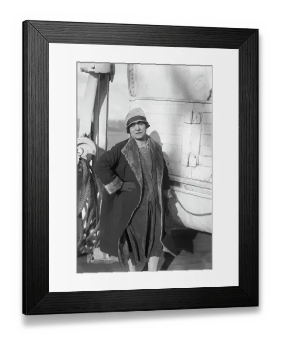 Framed Print : Madame Rubinstein After Arrival in City Framed Print : Madame Rubinstein After Arrival in City