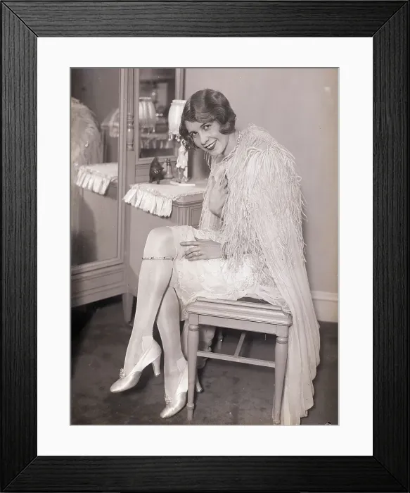 Framed Print : Ellanor Ambrose Posing in Her Room