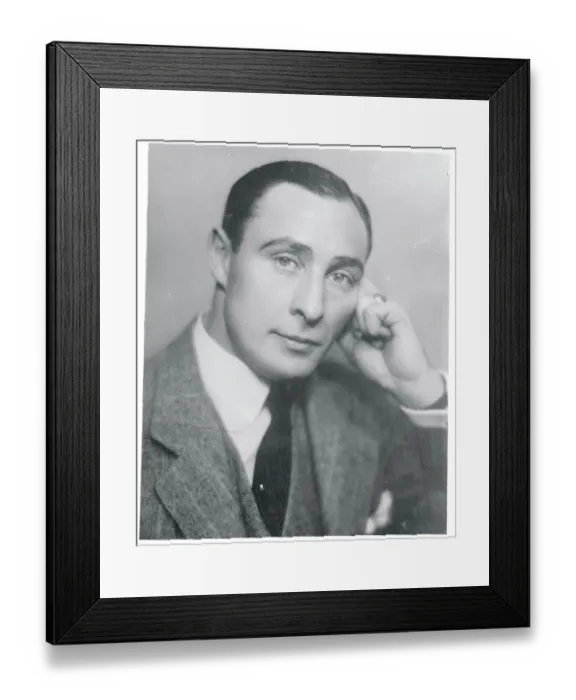Framed Print : Actor Lionel Atwill Posing With One Hand to His Head Framed Print : Actor Lionel Atwill Posing With One Hand to His Head