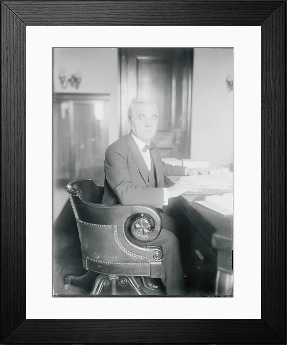 Framed Print : George W. Norris at Desk Framed Print : George W. Norris at Desk