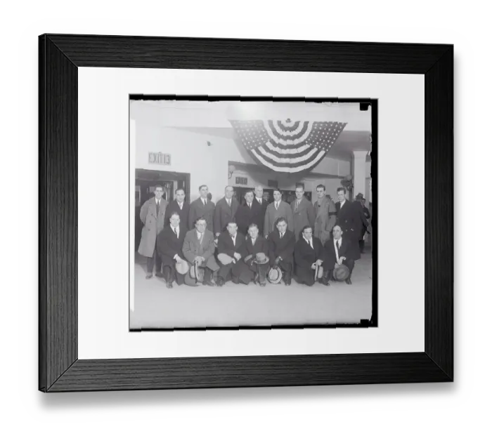Framed Print : Portrait of Canadian Hockey Team Framed Print : Portrait of Canadian Hockey Team