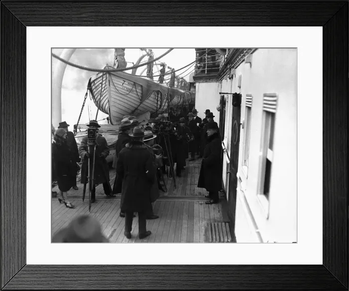 Framed Print : John D. Rockefeller Besieged by Photographers